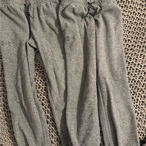 Under Armour Kids Charcoal Gray fleece Joggers